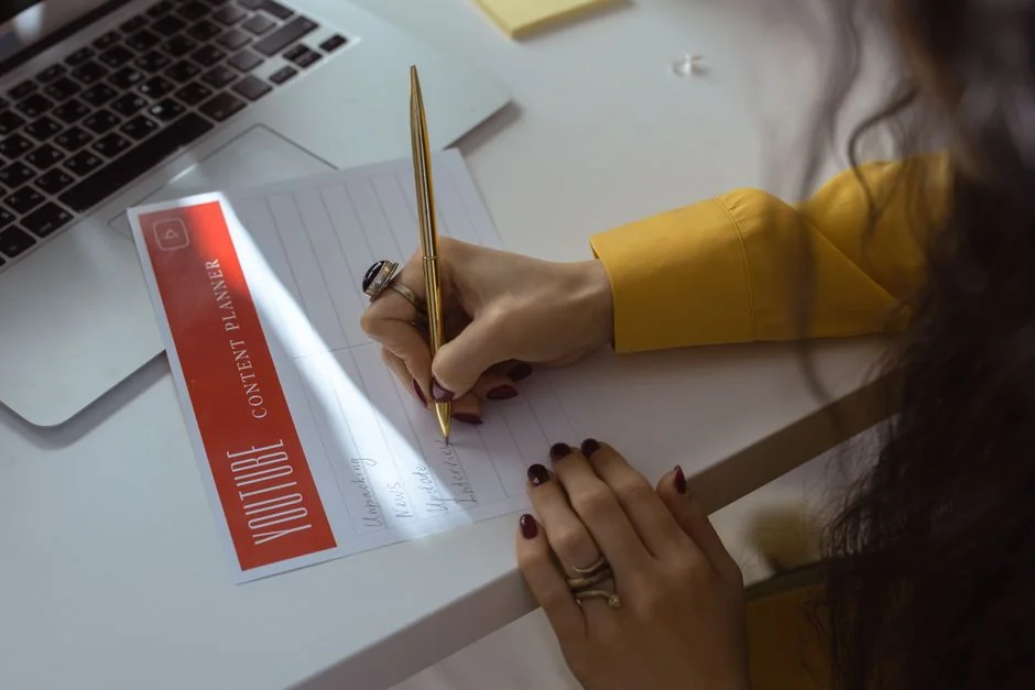 Stylish workspace with laptop and monitor for social media marketing.